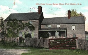 Vintage Postcard 1903 Milo Mead House Byram Shore Port Chester New York NY