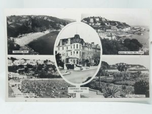 Derwent Hotel Torquay Devon Multiview Vintage RP Postcard Posted 1962