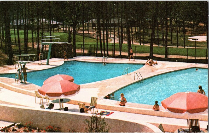 Swimming Pools Recreation Center Hot Springs AR Vintage Standard View Postcard 