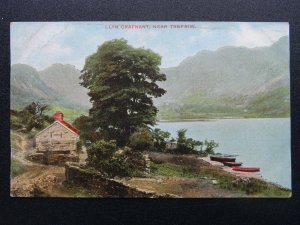 Wales LLYN CRAFNANT Cottage & Rowing Boats Near Trefriw c1905 Postcard
