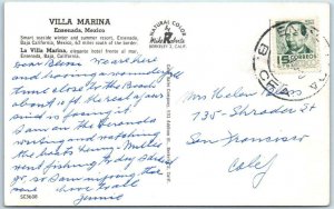 ENSENADA, MEXICO  Baja California  Roadside  VILLA MARINA  c1960s-70s Postcard