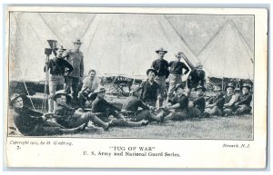 c1905 Tug of War US Army and National Guard Series Newark NJ Postcard