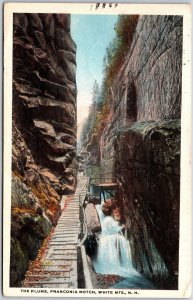 1921 The Flume Franconia Notch White Mountains New Hampshire NH Posted Postcard