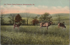 Postcard Col Trexler Game Preserve Schnecksville PA