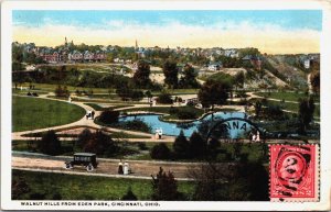 USA Walnut Hills From Eden Park Cincinnati Ohio Vintage Postcard C033