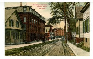 VT - Bellows Falls. Rockingham Street ca 1908