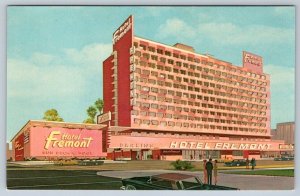 Fremont Hotel, Las Vegas Nevada, Vintage Chrome Art Postcard