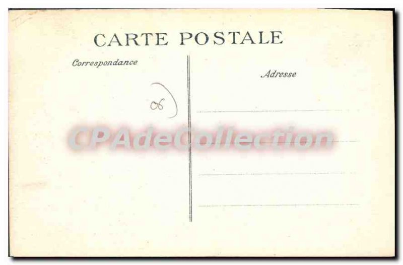 Postcard Old Corniche Esterel red cape