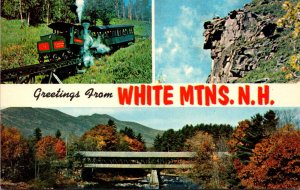 New Hampshire Greetings From White Mountains Split View