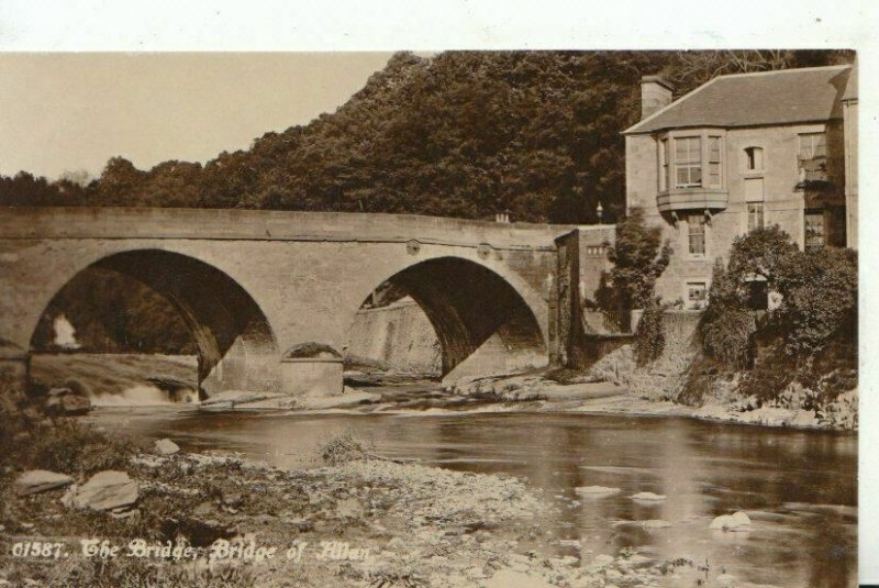 Scotland Postcard - The Bridge - Bridge of Allan - Stirlingshire - Ref 12521A