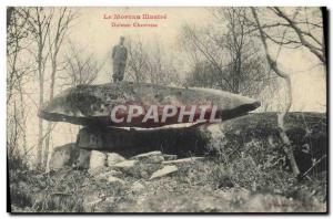 Old Postcard Dolmen Megalith Dolme Chevresse Morvan