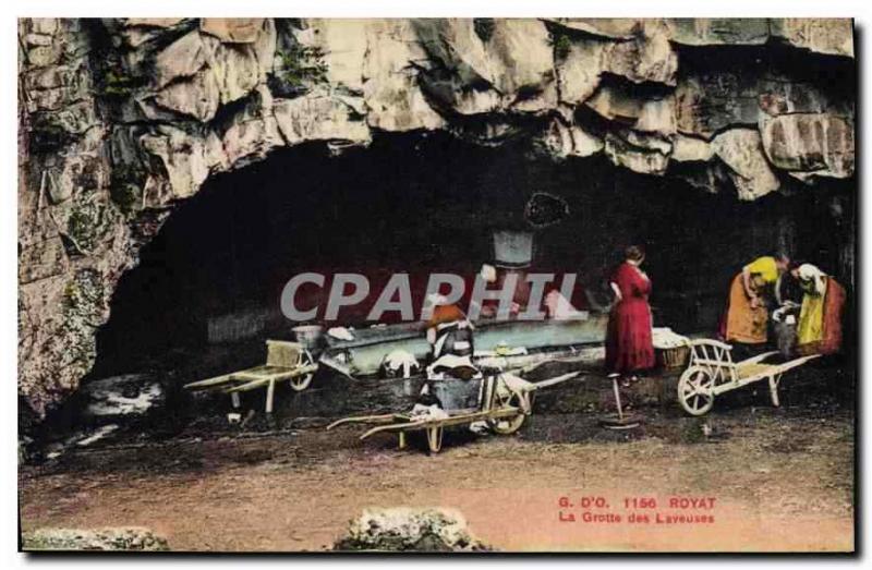 CPA Royat La Grotte des Laveuses 