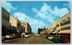 Fort Lauderdale Florida~Andrews Ave~Burdine's~Steak House~Clock~1958 Cars PC