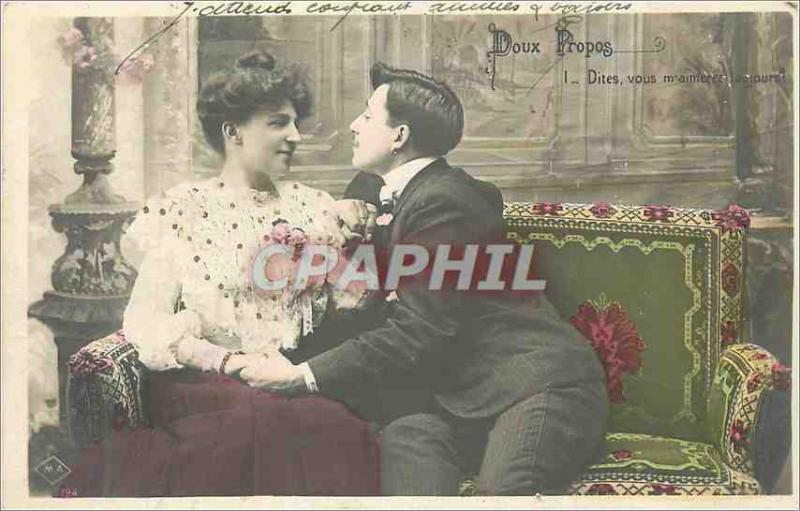 Postcard Old Sweet About Tell me you'll Love Always Woman Couple