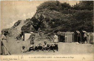 CPA St-MICHEL-CHEF-CHEF - La Bain de la sable sur la Plage (587942)