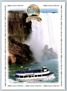 Maid Of The Mist, Niagara Falls, Ontario, Chrome Postcard #9