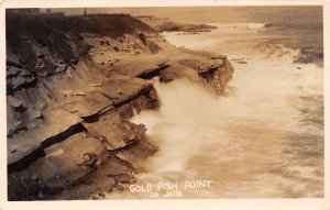 La Jolla, California, Gold Fish Point, Vintage Postcard, AA355-21