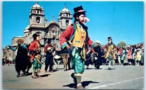 Postcard - Indian Dances in Cusco, Peru