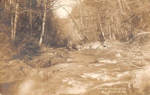 Ripton Vermont Mountain Stream Real Photo Vintage Postcard AA50136