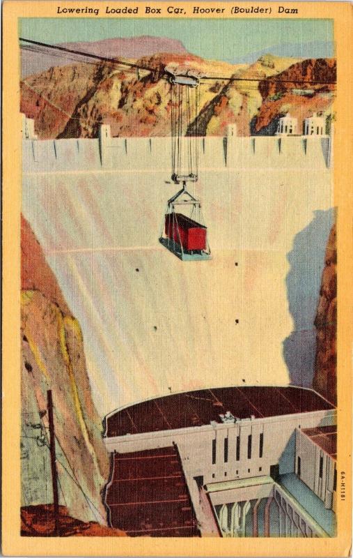 Lowering Loaded Box Car, Hoover Dam