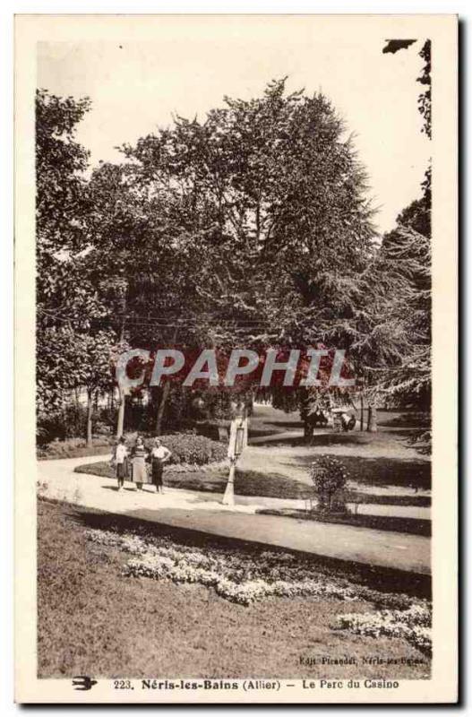 Neris les Bains - Casino Park - Old Postcard