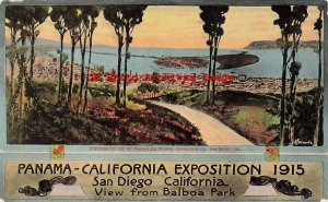 Panama California Expo, View from Balboa Park, BF Schwartz, Poster Art Style