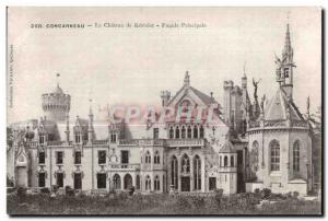 Old Postcard Concarneau Chateau Keriolet Main Facade