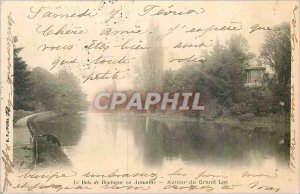 Old Postcard The Bois de Boulogne in Autumn around Grand Lake
