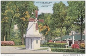 Iowa Muscatine Old Dutch Windmill At Weed Park 1955