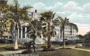 The Royal Palm Hotel & Grounds Miami Florida 1910c postcard