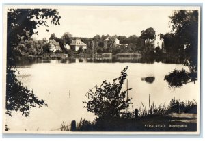 1927 Stralsund Rose Garden Mecklenburg-Vorpommern Germany RPPC Photo Postcard