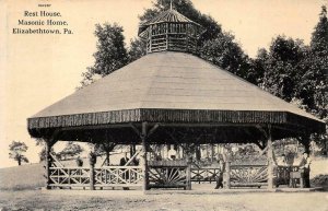 REST HOUSE MASONIC HOMES ELIZABETHTOWN PENNSYLVANIA POSTCARD 1915