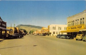 Cody Wyoming 1950s Postcard Commercial Center VR TRading Post
