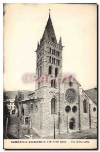 Postcard Old Cathedral of Embrun Overview