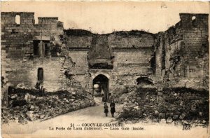 CPA COUCY-le-CHATEAU La Porte de LAON (666323)