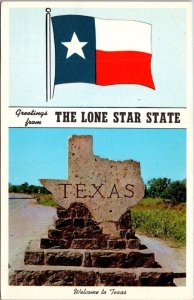 Greetings From Texas The Lone Star State Split View