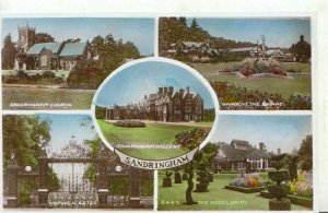 Norfolk Postcard - Views of Sandringham - Real Photograph - Ref TZ1731