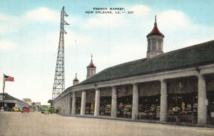 Vintage Postcard French Market Remarkable Spot New Orleans Louisiana NONC Pub.