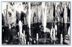 Stanton Missouri MO Postcard RPPC Photo Jungle Room Meramec Cave c1940's Vintage