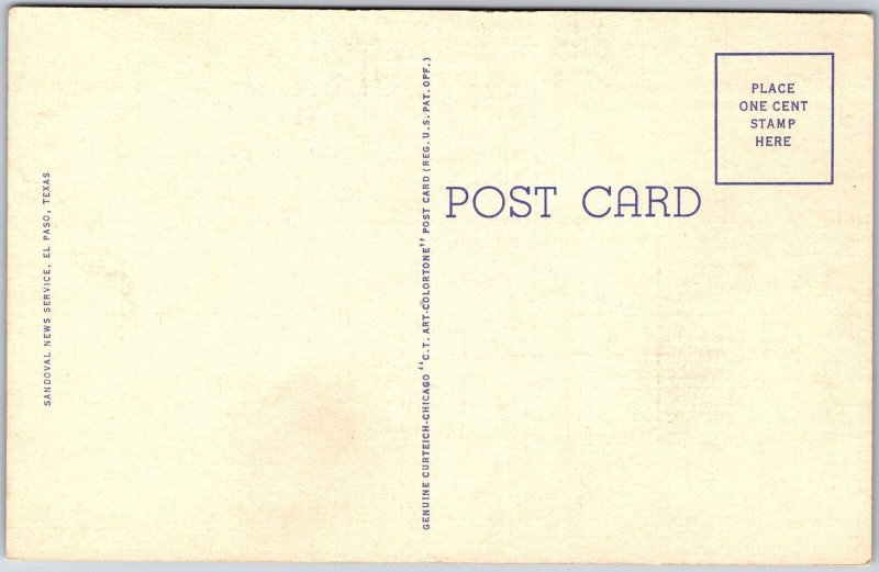 Fort Bliss Logan Heights Cantonment Mt. Franklin El Paso Texas TX Postcard