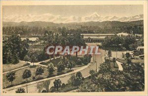 Old Postcard Pau La Gare and the Chaine des Pyrenees