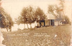 E47/ Nottawa Michigan Mi Real Photo RPPC Postcard 1913 Sand Lake Pavilion Pratt