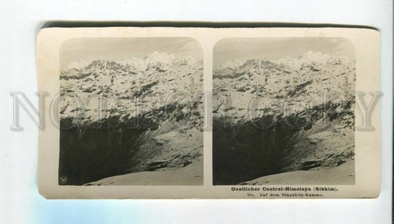 3143273 INDIA Central Himalaya Sikhim Vintage STEREO PHOTO