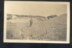 RPPC PECOS RIVER DAM TEXAS VINTAGE REAL PHOTO POSTCARD AZO