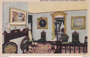 Illinois Springfield Abraham Lincoln's Home Back Parlor Curteich