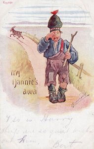 Welshman Whose Nanny Is A Sheep 1903 Old Comic Wales Postcard