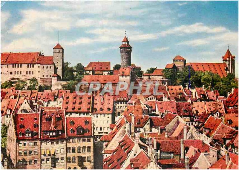 Postcard Modern Nurnberg Blick auf die Altstadt