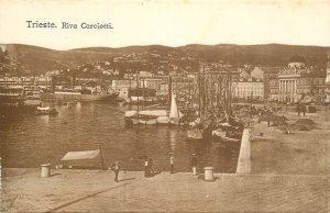 Italy Trieste harbour and Riva Carciotti sailboats navigation port