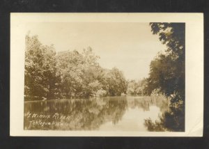 RPPC TAHLEQUA OKLAHOMA ILLINOIS RIVER VINTAGE REAL PHOTO POSTCARD