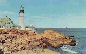 Portland Head Light Lighthouse Casco Bay Maine postcard